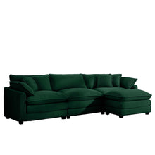 Load image into Gallery viewer, Modern Oversized Modular Cushion Sofa With Ottoman [Online Only]

