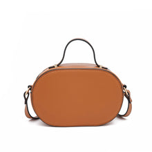 Load image into Gallery viewer, Anna Opal Shape Hard Case Crossbody Bag with Top Handle (Various Colors)
