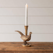 Load image into Gallery viewer, Gold Tone Pheasant Candle Holder
