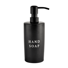 Load image into Gallery viewer, Black Stoneware Hand Soap Dispenser [Online Only]
