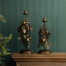 Load image into Gallery viewer, Harvest Oak Taper Holder (2 Sizes)
