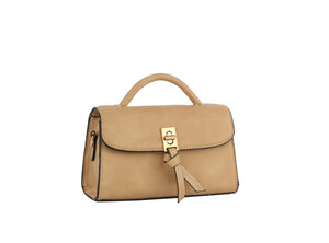 Top Handle Satchel Purse Crossbody Bag (Various Colors)