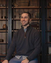 Load image into Gallery viewer, Men's Waffle 1/4 Zip Pullover Charcoal
