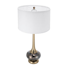 Load image into Gallery viewer, Table Lamp with Glass and Drum Shade [Online Only]
