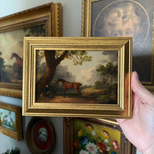 Load image into Gallery viewer, Vintage Style Landscape and Horse Framed Art Print 4x6
