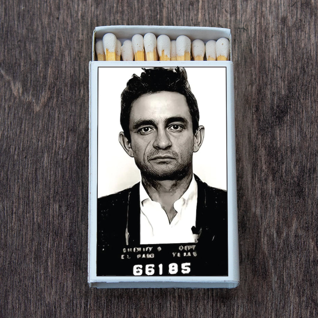 Johnny Cash Mugshot Matchbox