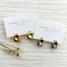 Load image into Gallery viewer, Chunky Teardrop Statement Half Hoops
