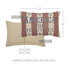 Load image into Gallery viewer, America The Beautiful Lumbar Pillow 14x22
