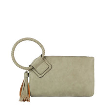 Load image into Gallery viewer, Braided Ring Handle Wristlet Clutch (Various Colors)
