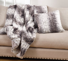 Load image into Gallery viewer, Elegant Faux Fur Soft Ombre Poly Filled Throw Blanket [Online Only]
