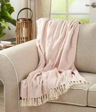 Load image into Gallery viewer, Sevan Collection Soft 100% Cotton Diamond Weave Throw Blanket, 50" W x 60" L [Online Only]
