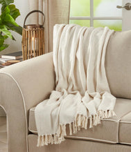 Load image into Gallery viewer, Sevan Collection Soft 100% Cotton Diamond Weave Throw Blanket, 50" W x 60" L [Online Only]
