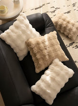 Load image into Gallery viewer, Fennco Styles Luxury Faux Fur Decorative Filled Throw Pillow 18" W x 18" L [Online Only]
