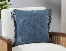 Load image into Gallery viewer, Stitched Line Tassel Cotton Decorative Throw Pillow 20" W x 20" L [Online Only]
