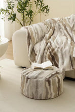 Load image into Gallery viewer, Stripe Faux Fur Fleece Reversible Throw Blanket 60" W X 80" L [Online Only]
