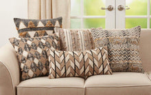 Load image into Gallery viewer, Embroidered Block Print Cotton Decorative Throw Pillow [Online Only]

