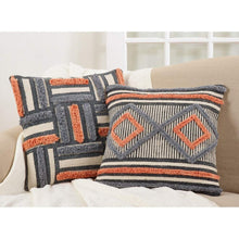 Load image into Gallery viewer, Luxury Embroidery &amp; Print Down Filled Decorative Throw Pillow 18" W x 18" L [Online Only]

