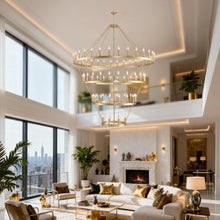 Load image into Gallery viewer, 3-Tier Wagon Wheel Chandelier [Online Only]
