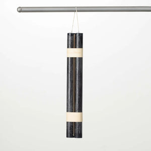 Distressed Black Taper Set of 2