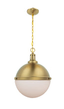Load image into Gallery viewer, Aaron Black Glass &amp; Metal Dimmable Pendant Light (2 Colors)
