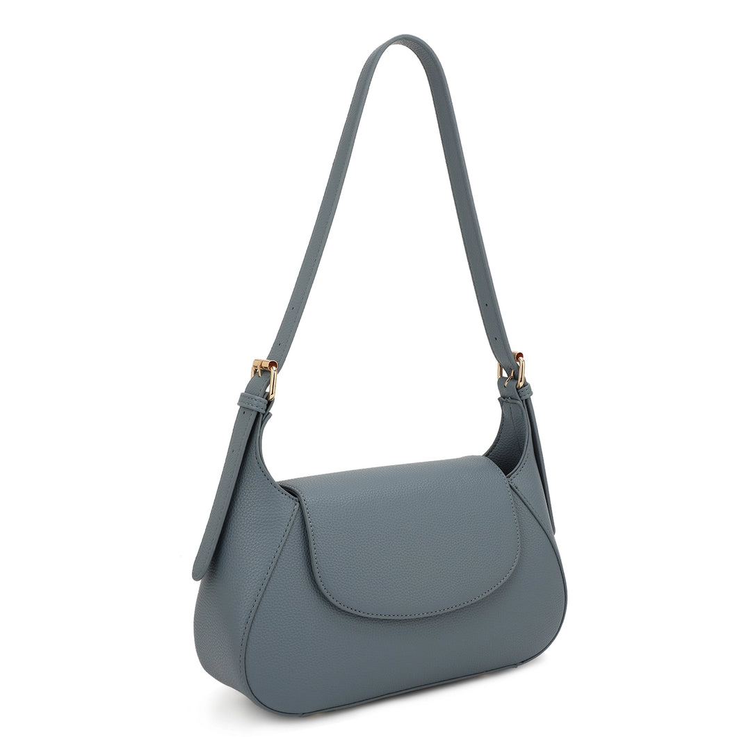 Nancy Shoulder Bag with Flap Closure (Various Colors)