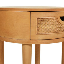 Load image into Gallery viewer, Cabana Round Cane Storage Side Table - Natural Brown Oak [Online Only]

