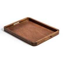 Load image into Gallery viewer, Acacia Wood Serving Tray, 18&quot;X 14&quot; with Rounded Corners
