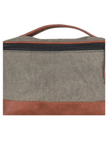 Load image into Gallery viewer, Cove Up-Cycled Canvas and Vegan Leather Dopp Toiletry Bag
