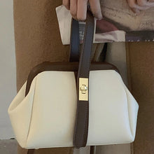 Load image into Gallery viewer, Vintage-Style Clip Buckle Tote Crossbody (Beige)
