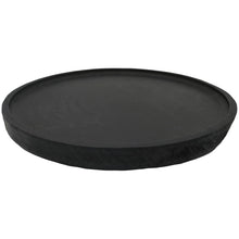 Load image into Gallery viewer, Large Black Round Wood Tray
