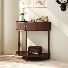 Load image into Gallery viewer, Demi Lune Console Table With 2 Storage Drawers [Online Only]
