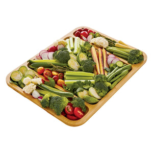 12x16 Bamboo Serving Board w/ Locking Lid