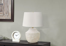 Load image into Gallery viewer, Cream Concrete Modern Table Lamp [Online Only]
