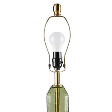 Load image into Gallery viewer, Faceted Green Glass Table Lamp [Online Only]
