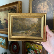 Load image into Gallery viewer, Vintage Rocky Landscape &amp; Horse Art Print Framed 4x6
