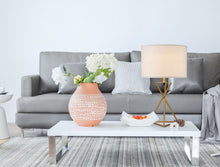 Load image into Gallery viewer, Ester Mid-Century Metal Table Lamp in Matte Gold [Online Only]
