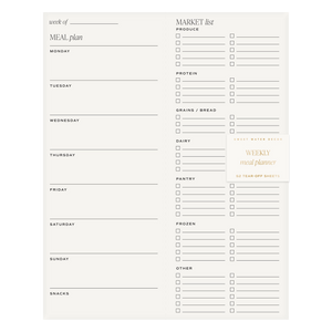Weekly Meal Plan Notepad