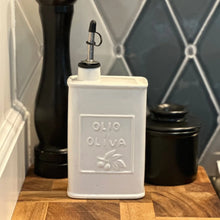 Load image into Gallery viewer, White Ceramic Oil Cruet
