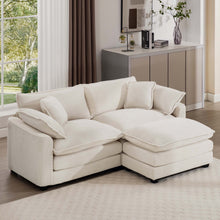 Load image into Gallery viewer, Modern Oversized Modular Cushion Sofa With Ottoman [Online Only]

