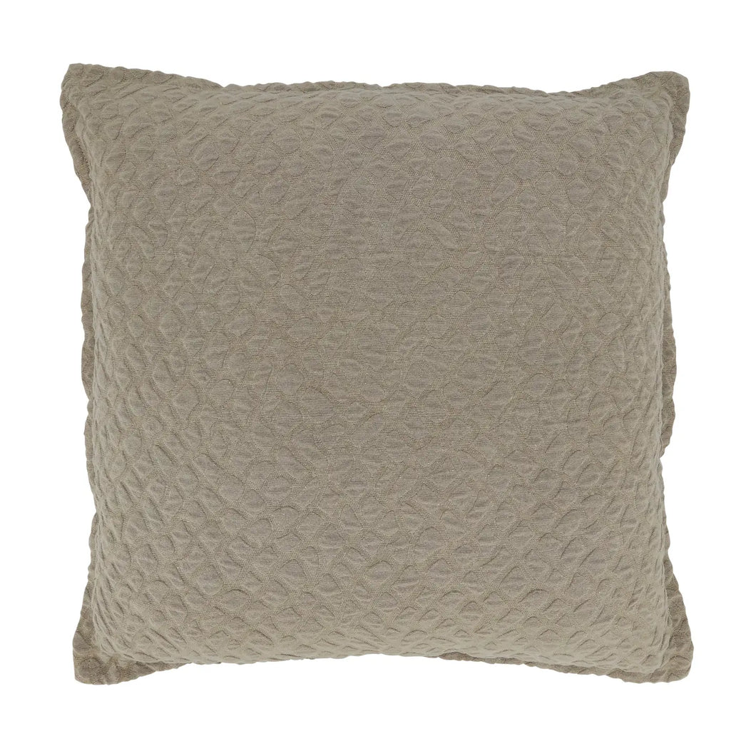 Textured Design Throw Pillow with Poly Filling