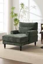 Load image into Gallery viewer, Modern Chaise Lounge Upholstered Sofa Recliner Chair in Green [Online Only]
