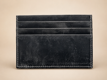 Load image into Gallery viewer, Leather Minimalist Card Holder Wallet, Finished Edges
