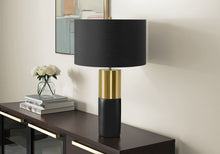 Load image into Gallery viewer, Concrete Contemporary Black &amp; Gold Table Lamp [Online Only]

