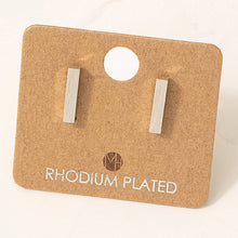 Load image into Gallery viewer, Dainty Mini Bar Stud Earrings
