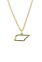 Load image into Gallery viewer, State Necklace - Gold - TENNESSEE
