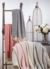 Load image into Gallery viewer, Sevan Collection Soft 100% Cotton Diamond Weave Throw Blanket, 50" W x 60" L [Online Only]
