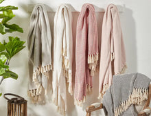 Load image into Gallery viewer, Sevan Collection Soft 100% Cotton Diamond Weave Throw Blanket, 50" W x 60" L [Online Only]

