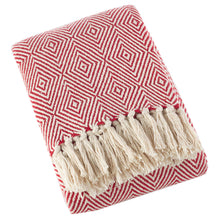 Load image into Gallery viewer, Sevan Collection Soft 100% Cotton Diamond Weave Throw Blanket, 50" W x 60" L [Online Only]
