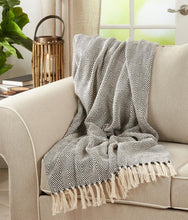 Load image into Gallery viewer, Sevan Collection Soft 100% Cotton Diamond Weave Throw Blanket, 50" W x 60" L [Online Only]
