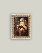 Load image into Gallery viewer, Classic Santa Framed Antique Art 8x10
